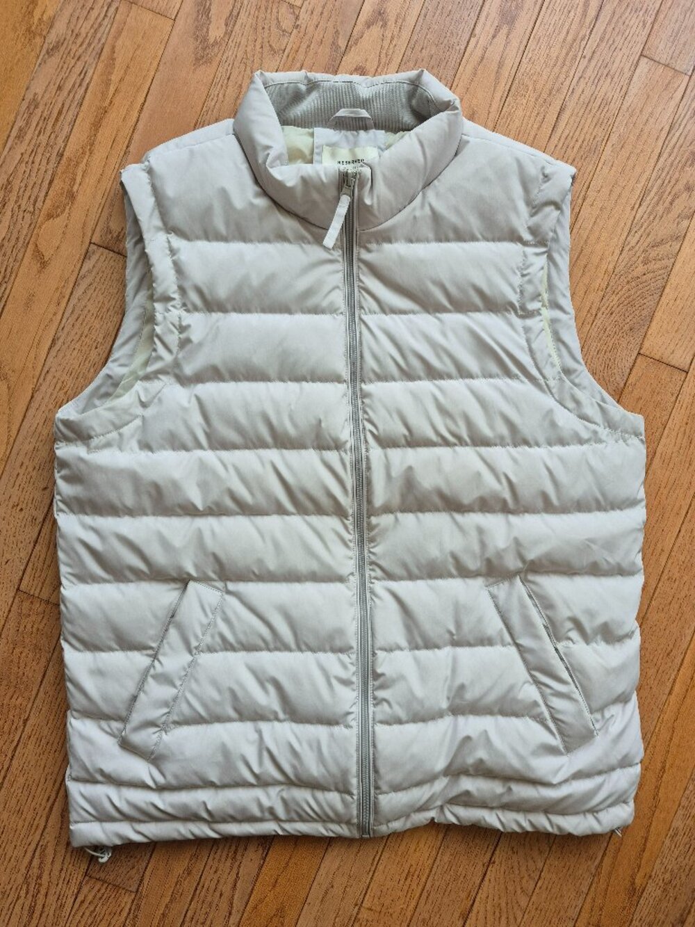 Down Vest Off White Puffer Vest XL Unisex